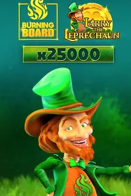 Larry the Leprechaun Burning Board