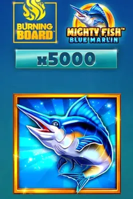 Mighty Fish: Blue Marlin Burning Board Scratchcard